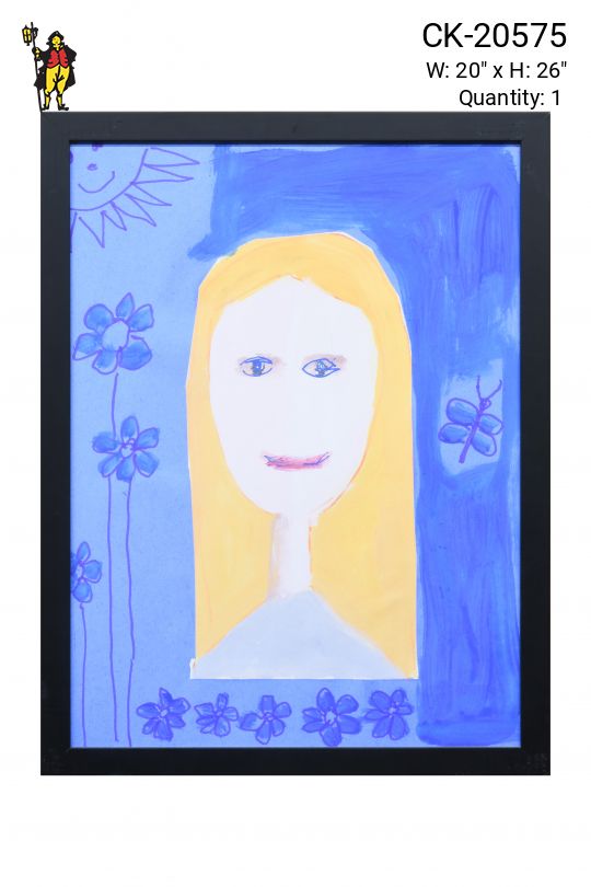 Framed Cleared Kids Art Self Portrait - 11