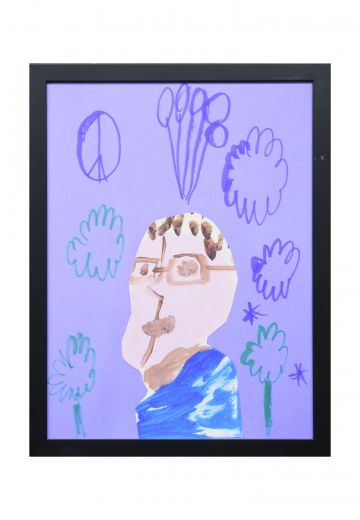 Framed Kids Art Self Portrait - 15