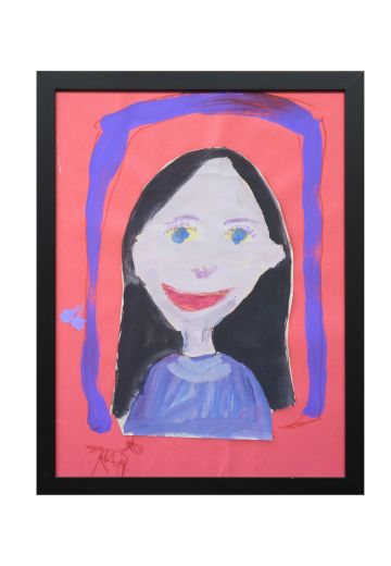 Framed Kids Art Self Portrait - 16