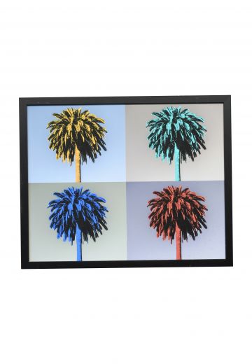 Framed Cleared Palm Tree Pop Art
