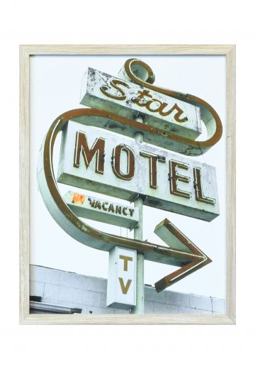 Framed Mid Century Motel Photograph