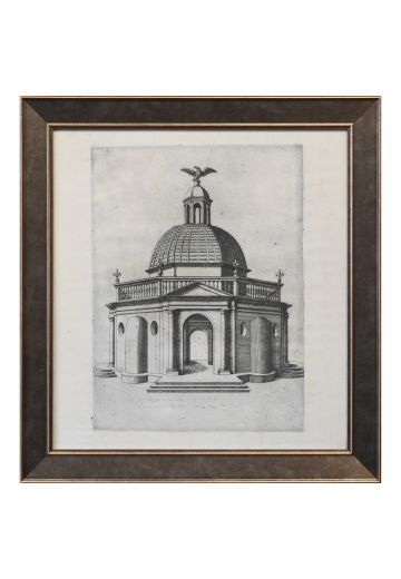 Framed Cleared Architectural Etching - 1
