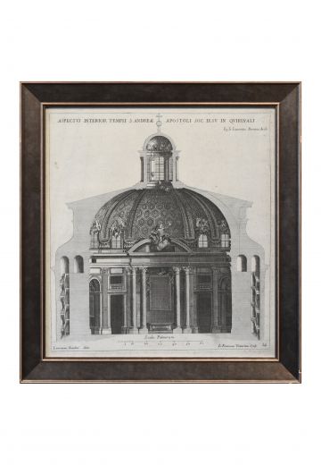 Framed Cleared Architectural Etching - 2