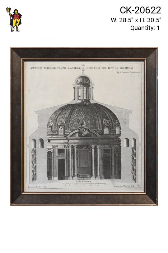 Framed Cleared Architectural Etching - 2