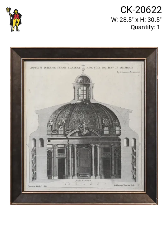 Framed Cleared Architectural Etching - 2