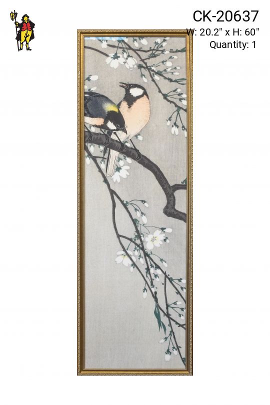 Framed Japanese Ink Watercolor Painting - 2