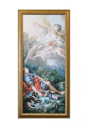Framed Cleared Rococo Style Painting - 2