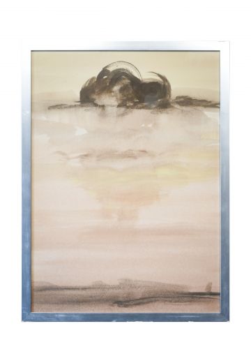 Framed Cleared Abstract Minimalist Watercolor Print