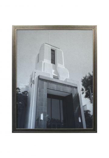 Framed Black & White Art Deco Building Photograph