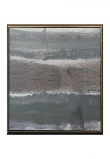 Framed Minimalist Muted Tones Abstract Painting