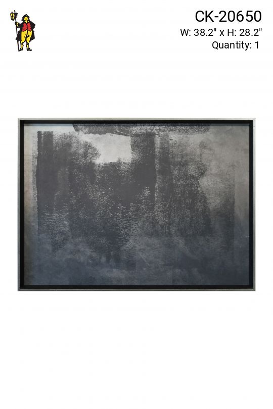 Framed Post Modern Abstract Painting - 1