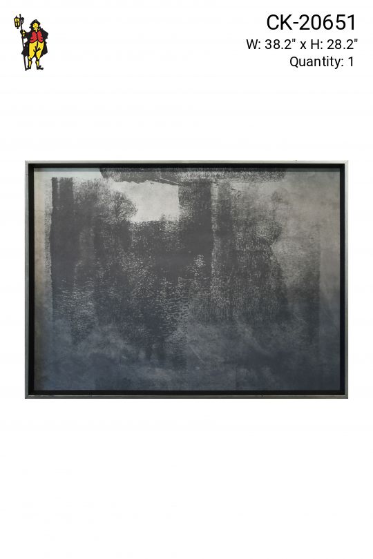 Framed Cleared Post Modern Abstract Painting - 2