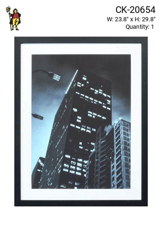Framed Monochromatic Urban Photograph