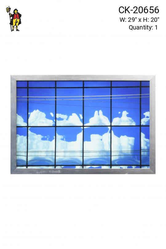 Framed Minimalist Mirrored Window Photograph