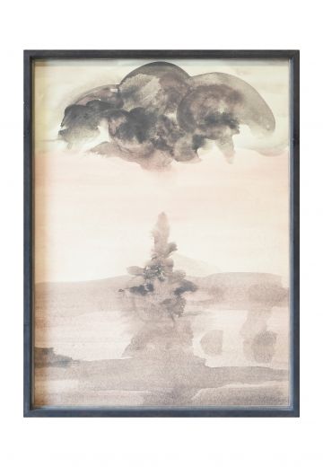 Framed Mid Century Abstract Landscape Painting - 1