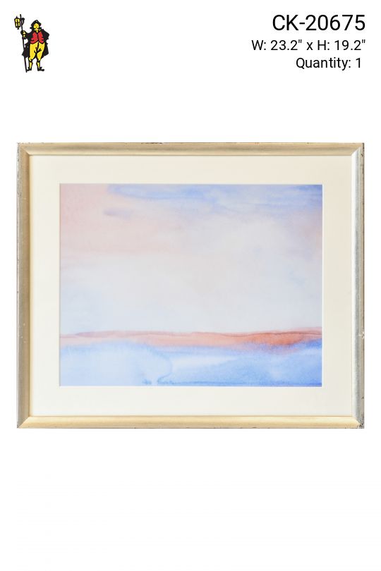 Framed Cleared Soft Abstract Watercolor - 1