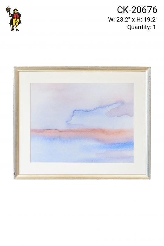 Framed Cleared Soft Abstract Watercolor - 2