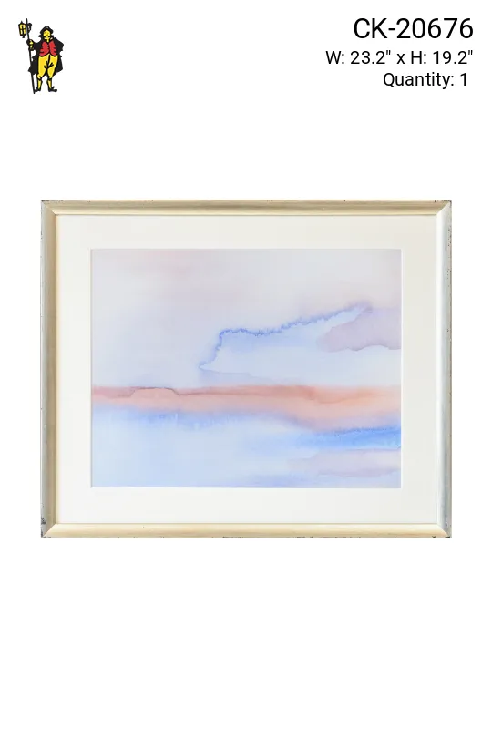 Framed Cleared Soft Abstract Watercolor - 2
