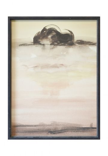 Framed Cleared Mid Century Abstract Landscape Painting - 2