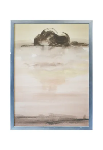 Framed Cleared Mid Century Abstract Landscape Painting - 3