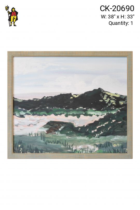 Framed Cleared Lanscape Painting