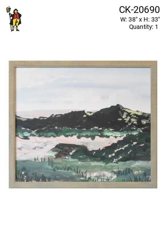 Framed Cleared Lanscape Painting