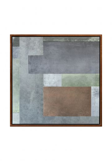 Framed Cleared Geometric Abstract Painting