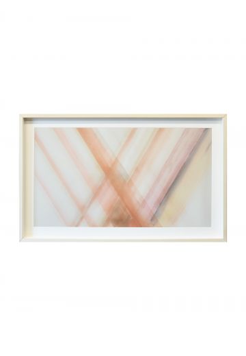 Framed Cleared Overlapping Abstract Painting