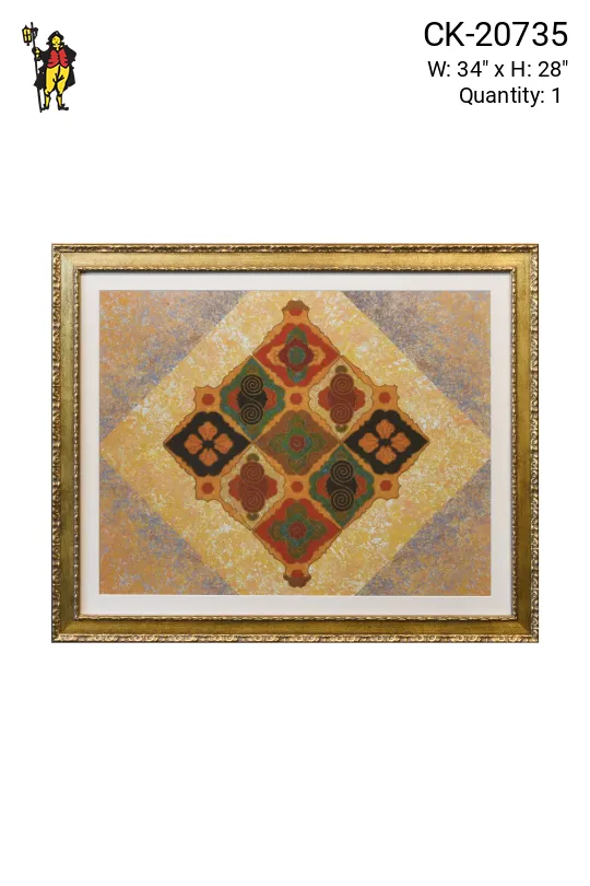 Framed Cleared Mixed Media East Asian Motif Print - 7