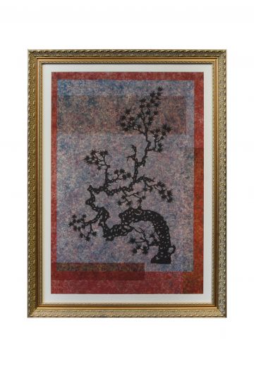 Framed Cleared Mixed Media East Asian Motif Print - 8