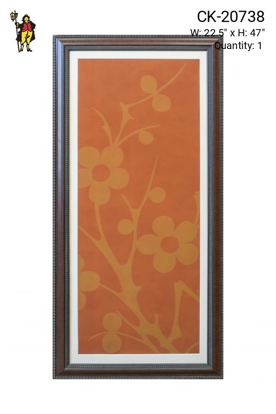 Framed Cleared Mixed Media East Asian Motif Print - 10
