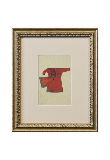 Framed Cleared Asian Ceremonial Robe Illustration