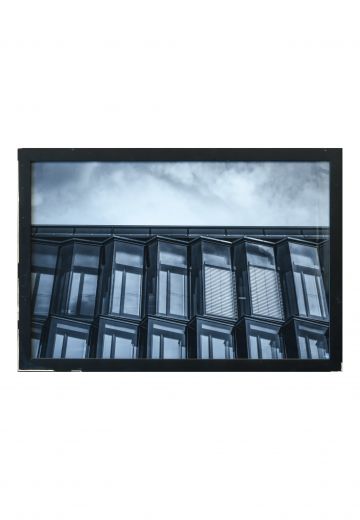 Framed Minimalist Reflective Glass Panels Photograph