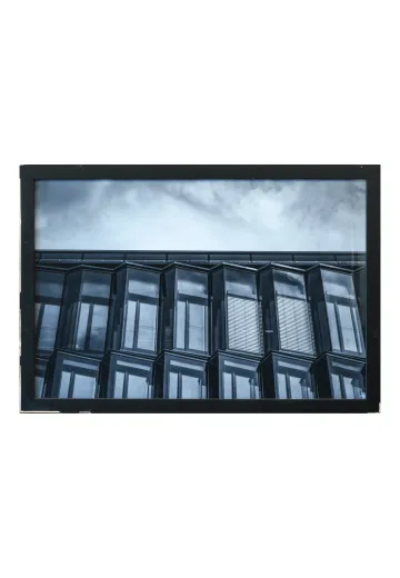 Framed Cleared Minimalist Reflective Glass Panels Photograph