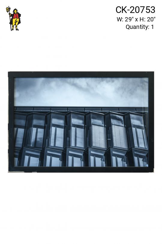 Framed Cleared Minimalist Reflective Glass Panels Photograph