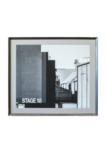 Framed Cleared Soundstage Building Photograph