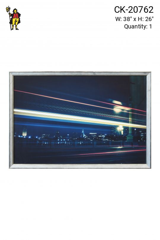 Framed Cleared Skyline Long Exposure Photograph