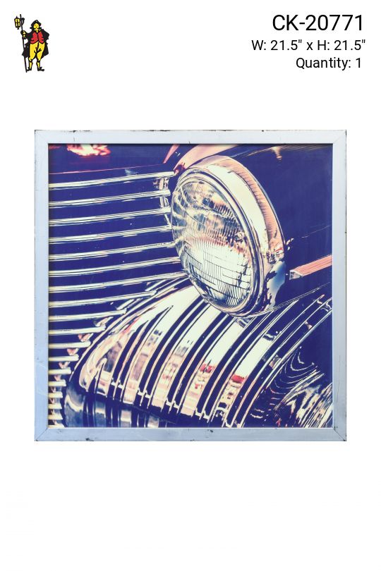 Framed Cleared 1940's Car Photograph