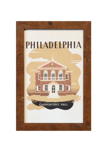 Vintage Cleared Philadelphia Travel Poster