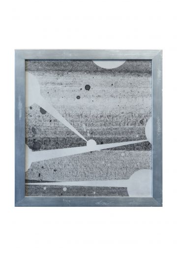 Framed Cleared Mid Century Monochromatic Abstract - 2