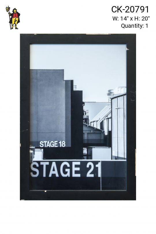 Framed Cleared Sound Stage Photograph