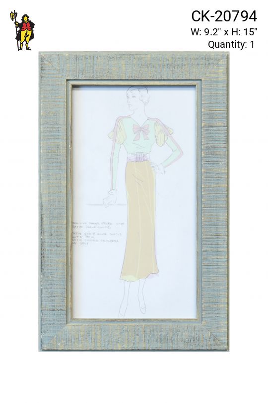 Framed Fashion Illustration - 2