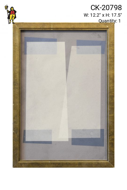 Framed Cleared Abstract Geometric Print - 1