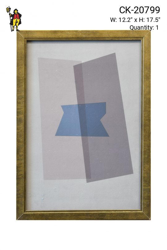 Framed Abstract Geometric Print - 2