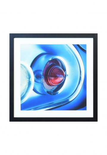 Framed Cleared Macro Car Tail Light Photograph