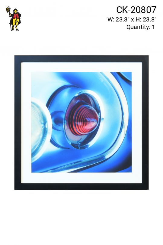 Framed Cleared Macro Car Tail Light Photograph