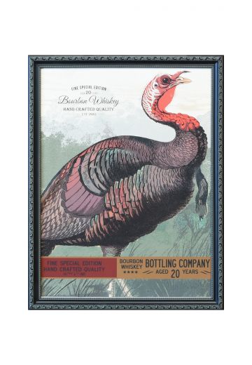 Framed Cleared Mid Century Bourbon Advertisement - 2