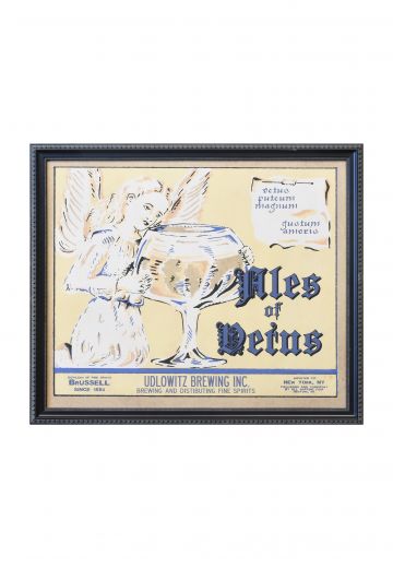 Framed Mid Century Beer Advertisement - 1