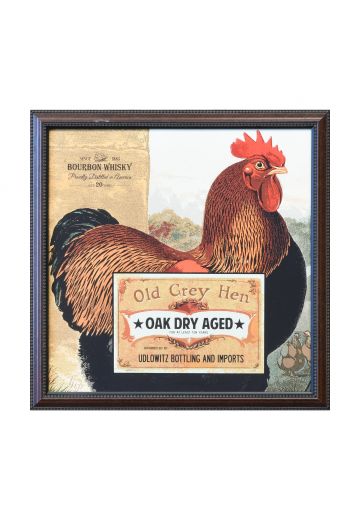 Framed Cleared Mid Century Bourbon Advertisement - 3