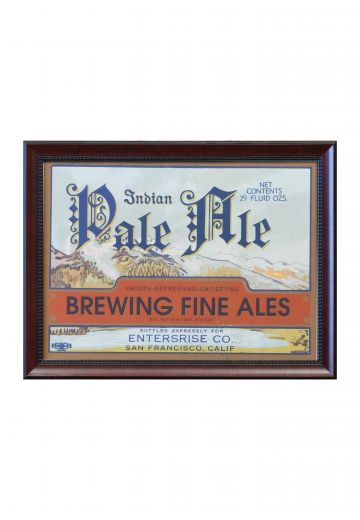 Framed Cleared Mid Century Beer Advertisement - 3